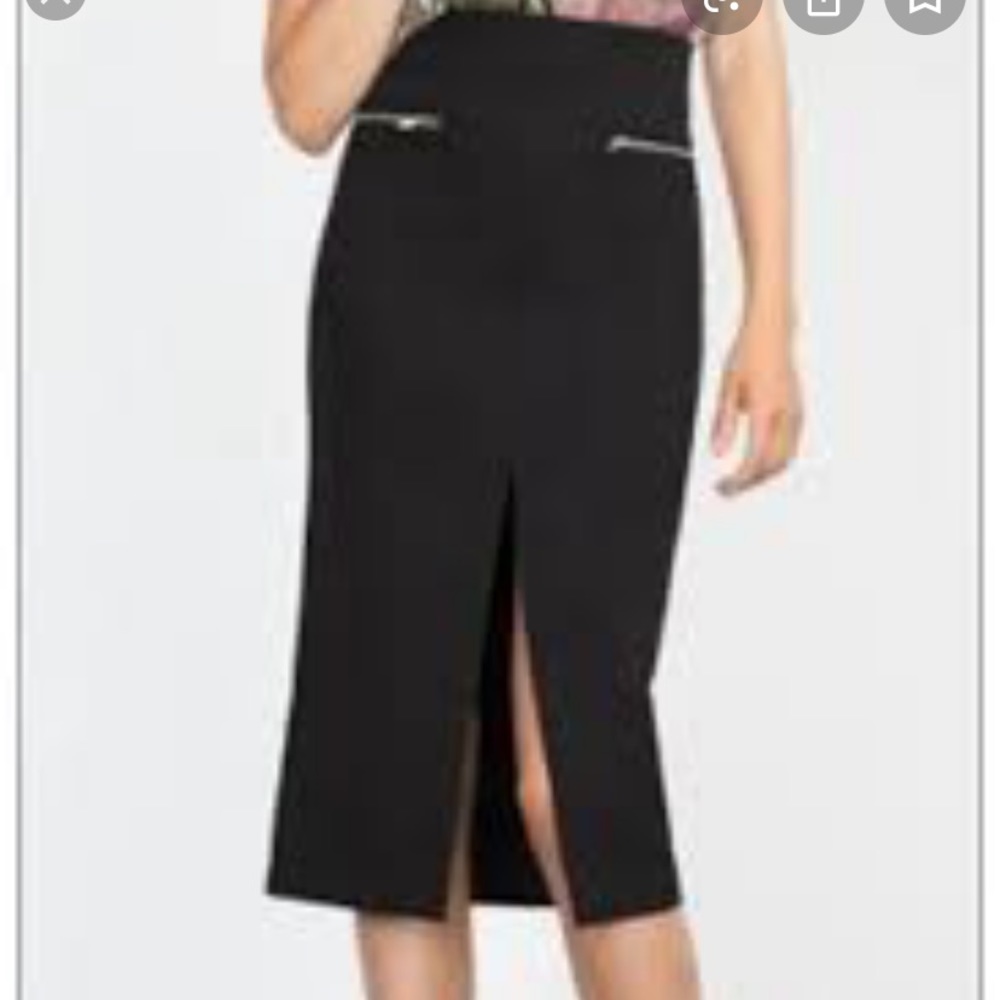 Zara Pencil Skirt with Zipper details